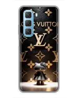 Чехол для Infinix Hot 50 5G с картинкой «Монограмма с фигурой»