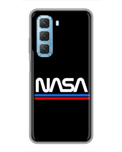 Чехол для Infinix Hot 50 5G с картинкой «NASA — классика Red Blue»