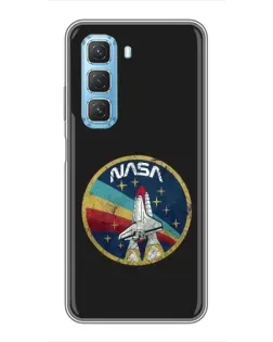 Чехол для Infinix Hot 50 5G с картинкой «NASA — эмблема миссии»