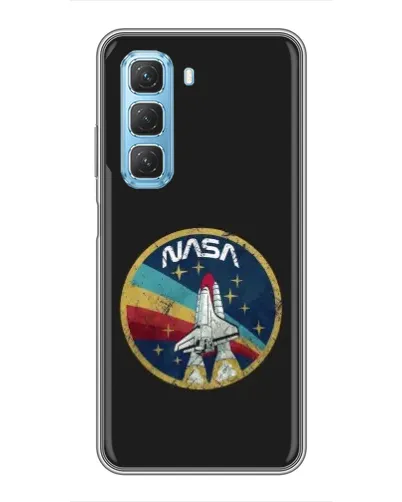 Чехол для Infinix Hot 50 5G с картинкой «NASA — эмблема миссии»