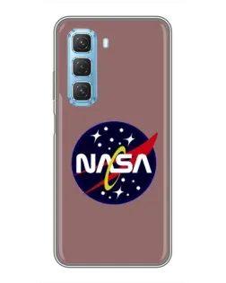 Чехол для Infinix Hot 50 5G с картинкой «NASA — ретро космос»