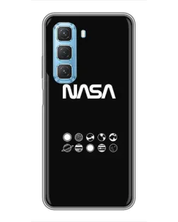 Чехол для Infinix Hot 50 5G с картинкой «NASA — технический принт»