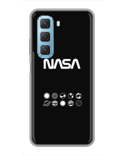 Чехол для Infinix Hot 50 5G с картинкой «NASA — технический принт»