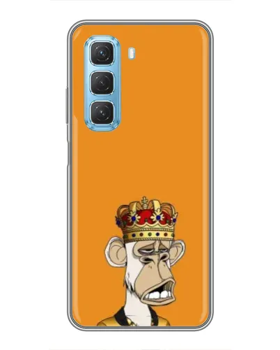 Чехол для Infinix Hot 50 5G с картинкой «Золотая обезьяна Bored Ape»
