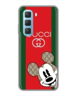 Чохол для Infinix Hot 50 5G з картинкою «Gucci — смуги та Міккі»