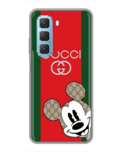 Чохол для Infinix Hot 50 5G з картинкою «Gucci — смуги та Міккі» Чохол для Infinix Hot 50 5G з картинкою «Gucci — смуги та Міккі»