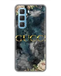Чохол для Infinix Hot 50 5G з картинкою «Абстрактні квіти Gucci»