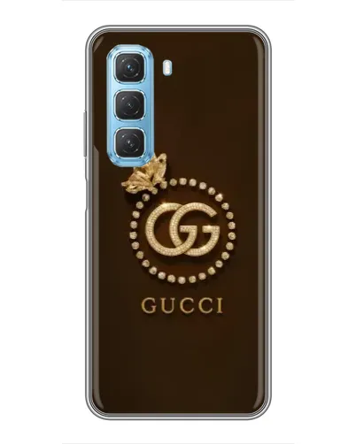Чохол для Infinix Hot 50 5G з картинкою «Gucci — золотий метелик» Чохол для Infinix Hot 50 5G з картинкою «Gucci — золотий метелик»