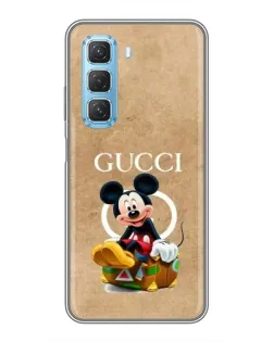 Чохол для Infinix Hot 50 5G з картинкою «Міккі Маус Gucci — крафт»