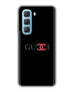 Чохол для Infinix Hot 50 5G з картинкою «Gucci — червоний градієнт»