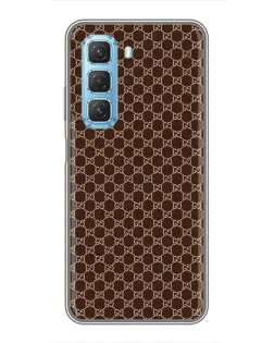 Чехол для Infinix Hot 50 5G с картинкой «Gucci — шоколадная сетка» Чехол для Infinix Hot 50 5G с картинкой «Gucci — шоколадная сетка»