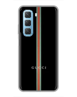 Чехол для Infinix Hot 50 5G с картинкой «Gucci — строгая линия» Чехол для Infinix Hot 50 5G с картинкой «Gucci — строгая линия»
