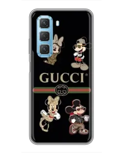 Чехол для Infinix Hot 50 5G с картинкой «Gucci — герои Disney и монограмма» Чехол для Infinix Hot 50 5G с картинкой «Gucci — герои Disney и монограмма»