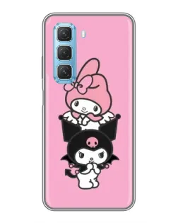 Чехол для Infinix Hot 50 5G с картинкой «My Melody и Kuromi»