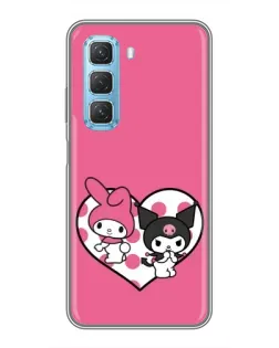 Чехол для Infinix Hot 50 5G с картинкой «Kuromi и My Melody»