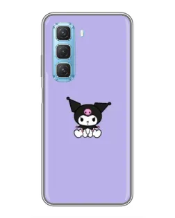 Чехол для Infinix Hot 50 5G с картинкой «Kuromi — фиолетовый минимализм»
