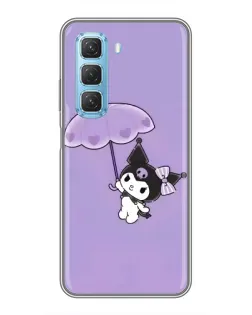 Чехол для Infinix Hot 50 5G с картинкой «Kuromi с зонтиком»