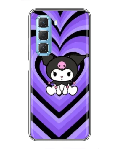 Чехол для Infinix Hot 50 5G с картинкой «Kuromi и фиолетовые сердца» Чехол для Infinix Hot 50 5G с картинкой «Kuromi и фиолетовые сердца»