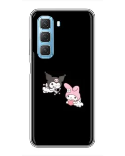 Чехол для Infinix Hot 50 5G с картинкой «My Melody и Kuromi»