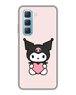 Чехол для Infinix Hot 50 5G с картинкой «Kuromi и сердце»