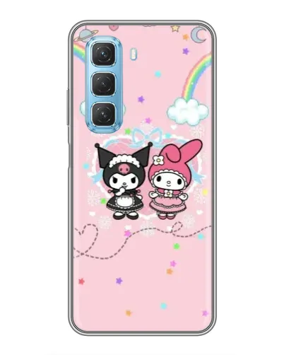 Чехол для Infinix Hot 50 5G с картинкой «My Melody и Kuromi» Чехол для Infinix Hot 50 5G с картинкой «My Melody и Kuromi»