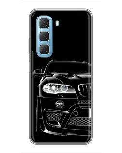 Чохол для Infinix Hot 50 5G з картинкою «Темний силует BMW»