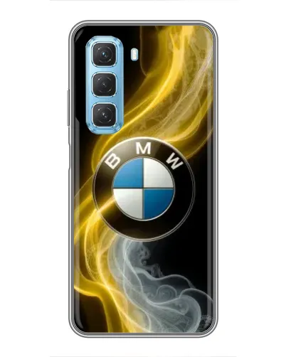 Чохол для Infinix Hot 50 5G з картинкою «Золотистий дим BMW» Чохол для Infinix Hot 50 5G з картинкою «Золотистий дим BMW»