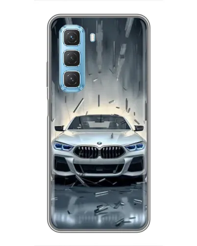 Чохол для Infinix Hot 50 5G з картинкою «BMW у світлі фар» Чохол для Infinix Hot 50 5G з картинкою «BMW у світлі фар»