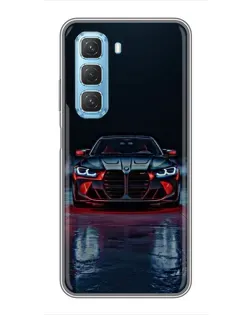 Чохол для Infinix Hot 50 5G з картинкою «BMW на мокрій дорозі»