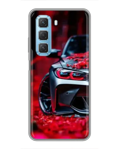 Чохол для Infinix Hot 50 5G з картинкою «Спортивна BMW та квіти» Чохол для Infinix Hot 50 5G з картинкою «Спортивна BMW та квіти»