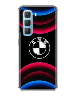 Чохол для Infinix Hot 50 5G з картинкою «Логотип BMW та неонові дуги»