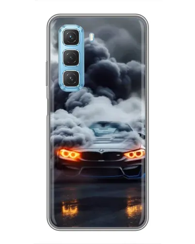 Чохол для Infinix Hot 50 5G з картинкою «BMW у диму» Чохол для Infinix Hot 50 5G з картинкою «BMW у диму»