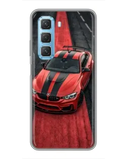 Чохол для Infinix Hot 50 5G з картинкою «BMW на червоній доріжці»