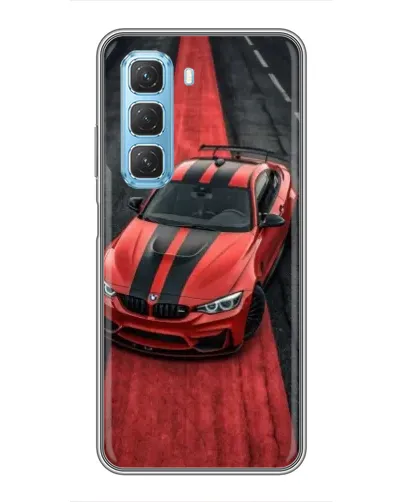 Чохол для Infinix Hot 50 5G з картинкою «BMW на червоній доріжці» Чохол для Infinix Hot 50 5G з картинкою «BMW на червоній доріжці»