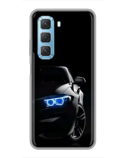 Чехол для Infinix Hot 50 5G с картинкой «BMW — ночной взгляд» Чехол для Infinix Hot 50 5G с картинкой «BMW — ночной взгляд»