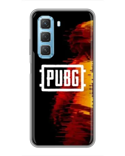 Чехол для Infinix Hot 50 5G с картинкой «Яркий логотип PUBG»