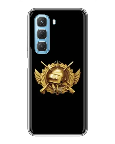 Чехол для Infinix Hot 50 5G с картинкой «PUBG — оранжевый градиент»