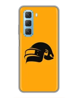 Чехол для Infinix Hot 50 5G с картинкой «PUBG — золотой шлем»