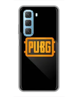 Чехол для Infinix Hot 50 5G с картинкой «PUBG — рамка лого»