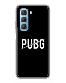 Чехол для Infinix Hot 50 5G с картинкой «PUBG — белый логотип»