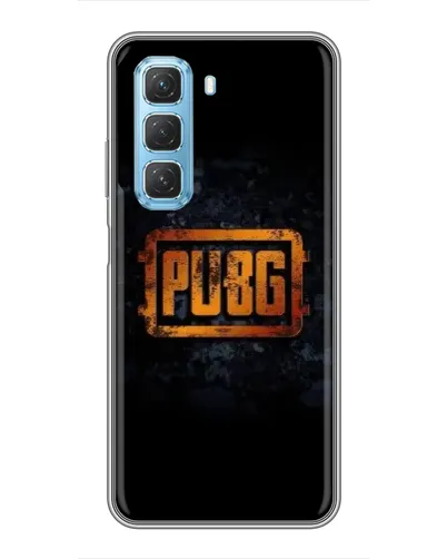 Чехол для Infinix Hot 50 5G с картинкой «PUBG — золотой логотип»