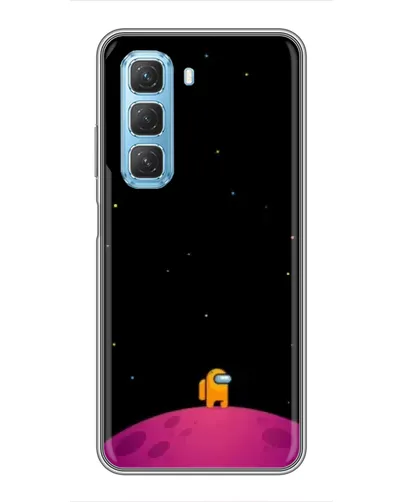 Чехол для Infinix Hot 50 5G с картинкой «Одинокий герой на планете»