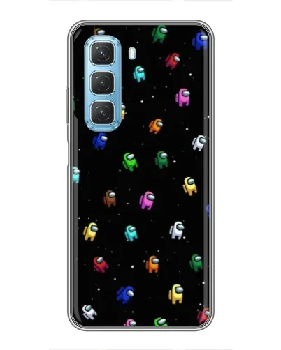 Чехол для Infinix Hot 50 5G с картинкой «Экипаж Among Us»