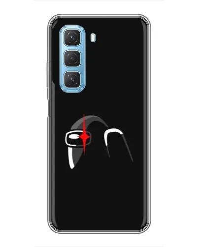 Чехол для Infinix Hot 50 5G с картинкой «Among Us шлем»