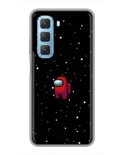 Чехол для Infinix Hot 50 5G с картинкой «Красный Among Us»
