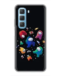 Чехол для Infinix Hot 50 5G с картинкой «Among Us космос»
