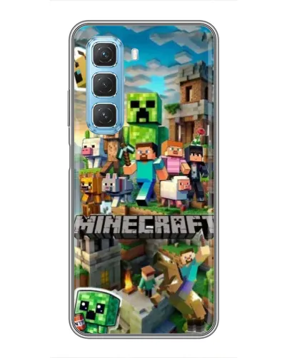 Чехол для Infinix Hot 50 5G с картинкой «Замок Minecraft» Чехол для Infinix Hot 50 5G с картинкой «Замок Minecraft»