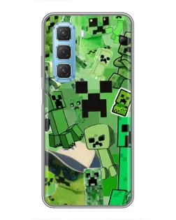 Чохол для Infinix Hot 50 5G з картинкою «Кріпери Minecraft»