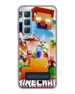 Чохол для Infinix Hot 50 5G з картинкою «Minecraft герої гри»