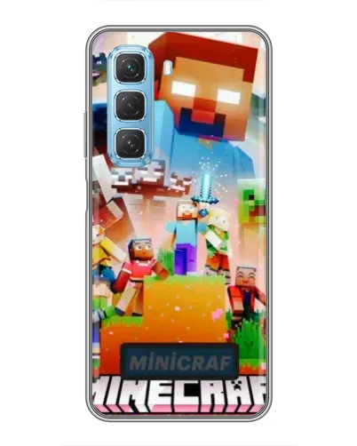 Чехол для Infinix Hot 50 5G с картинкой «Minecraft герои игры» Чехол для Infinix Hot 50 5G с картинкой «Minecraft герои игры»